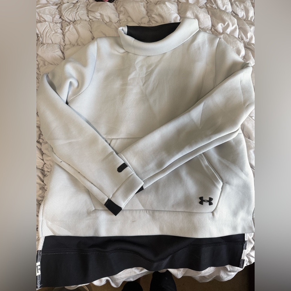 Under Armour Gray and Black Crewneck Sweater